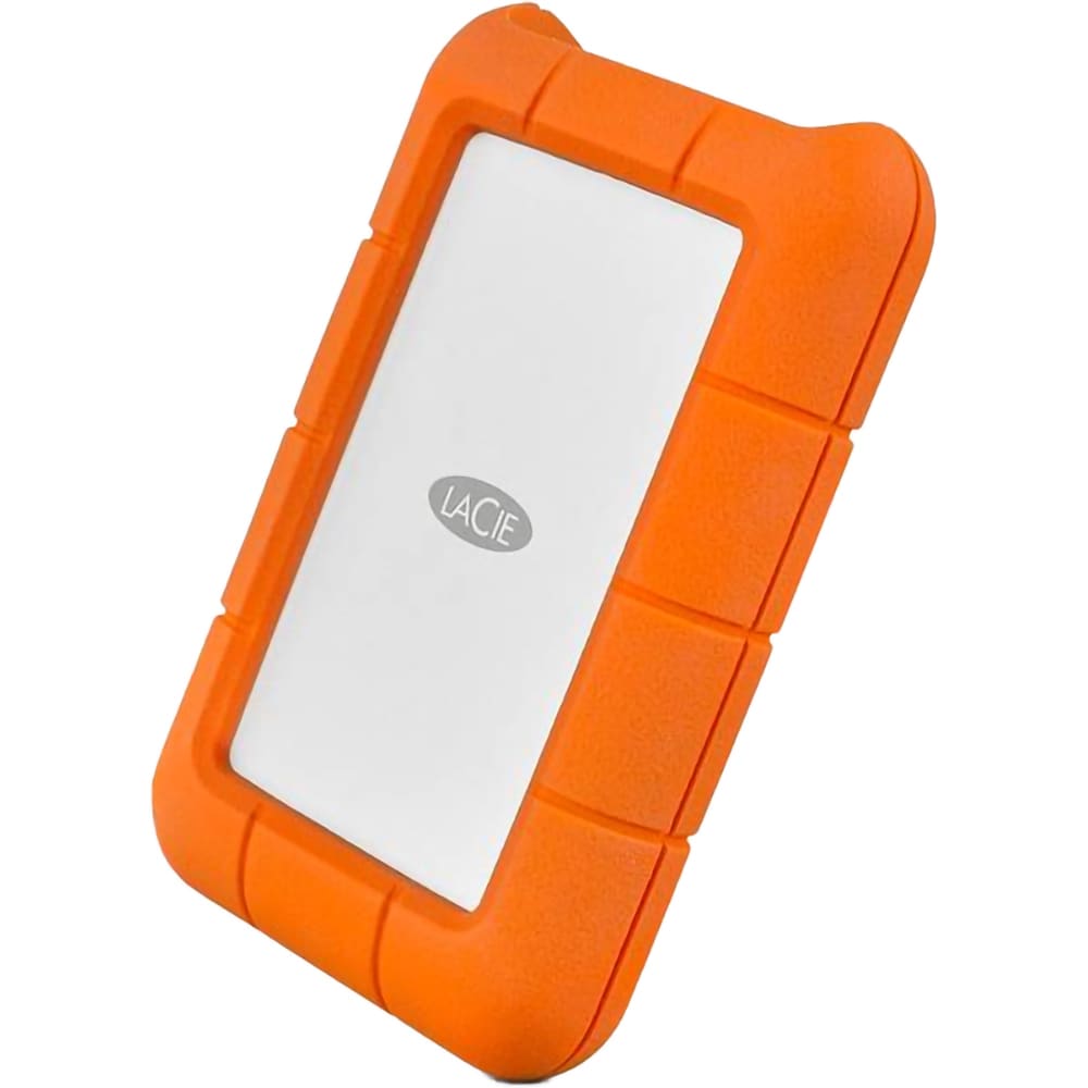 Hard Disk extern LACIE Rugged STFR2000800, 2TB, USB 3.0, argintiu-portocaliu