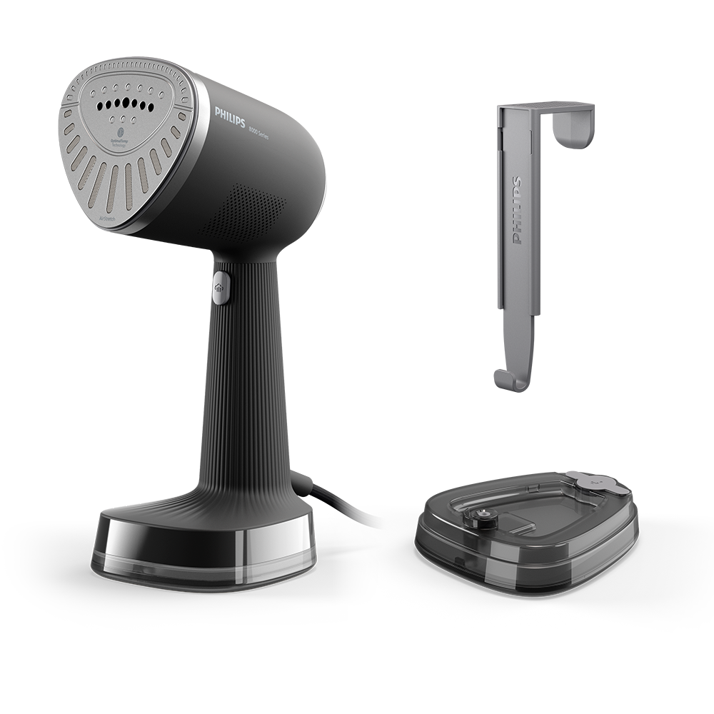 Aparat de calcat vertical PHILIPS Seria 8000 STH8040/80, 1500W, 0.2l, gri antracit