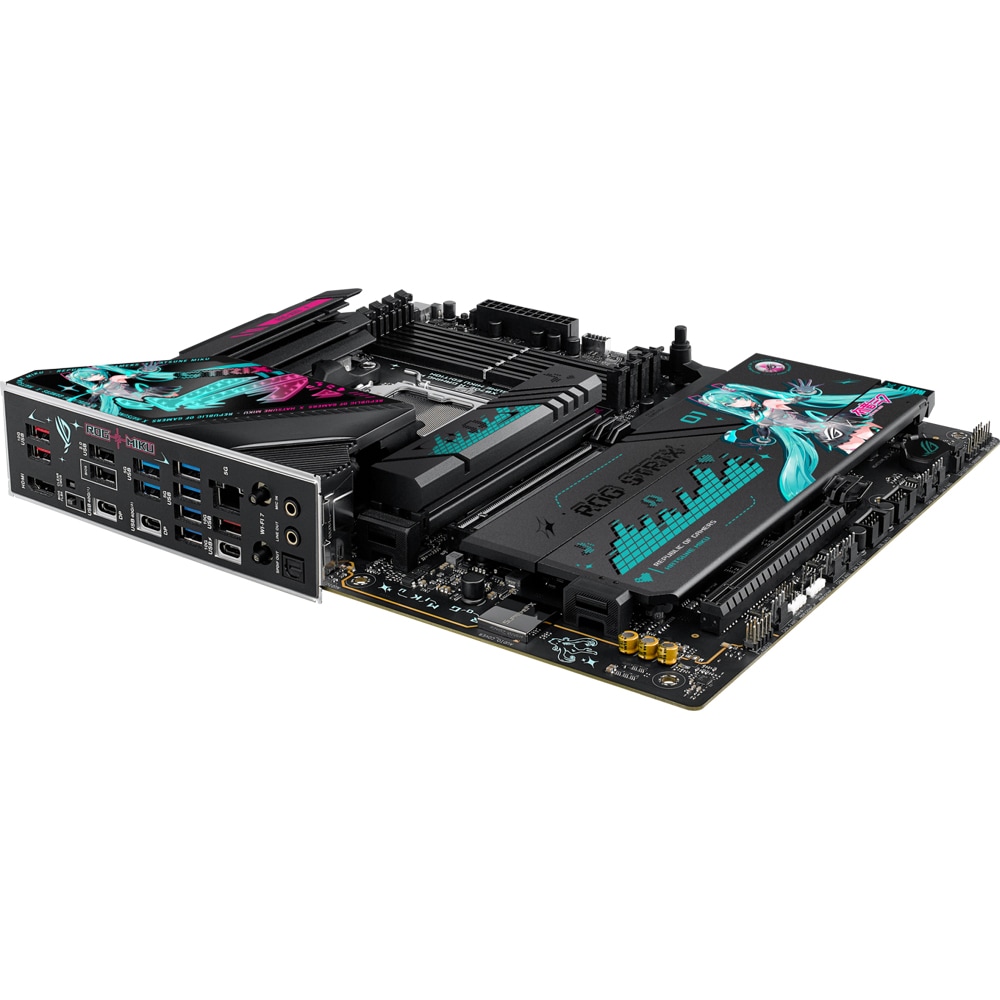 Placa de baza ASUS ROG Strix X870E-H Gaming WIFI7 Hatsune Miku Edition, Socket AM5, ATX, Wi-Fi
