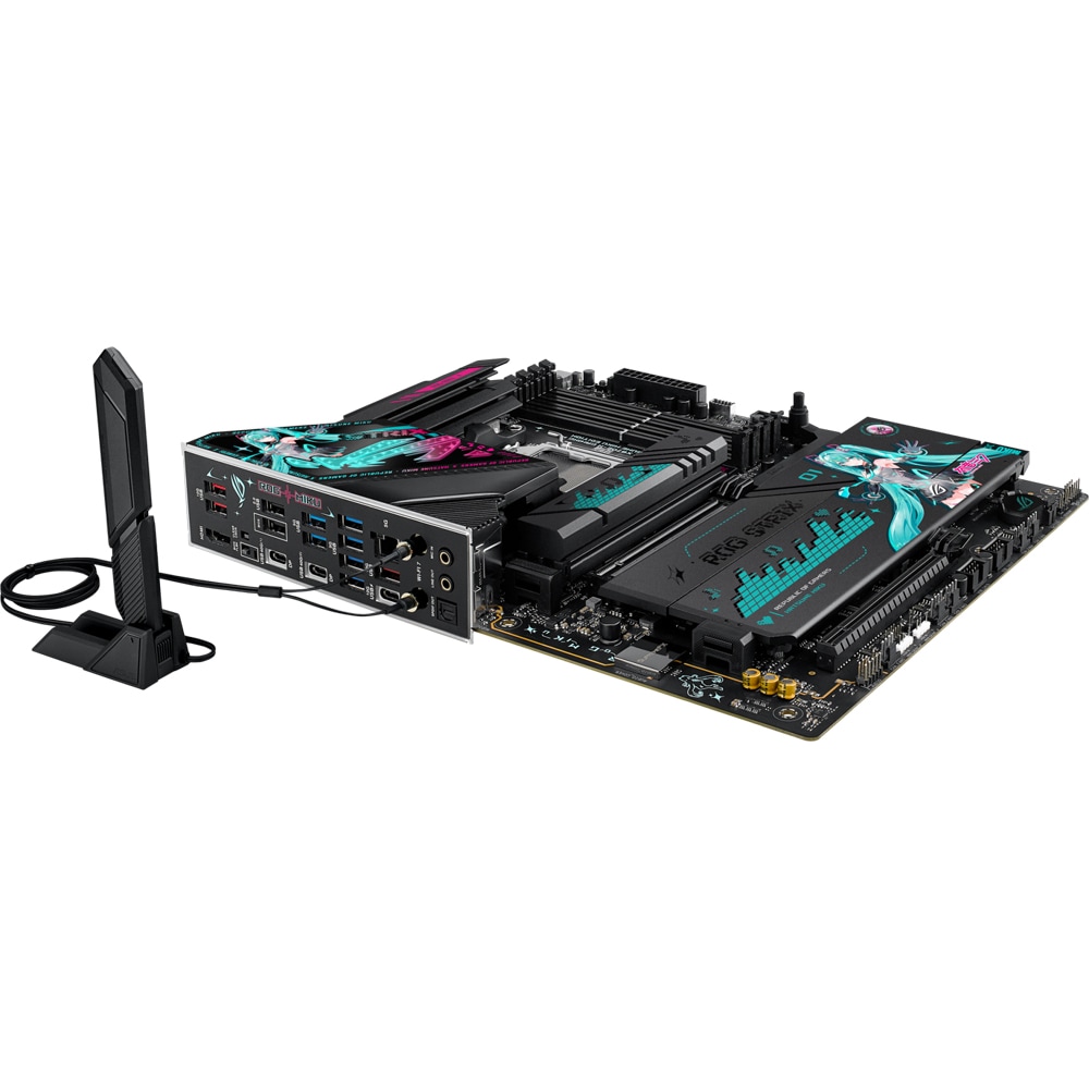 Placa de baza ASUS ROG Strix X870E-H Gaming WIFI7 Hatsune Miku Edition, Socket AM5, ATX, Wi-Fi