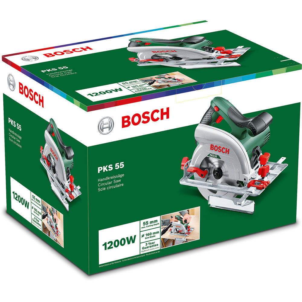 Fierastrau circular BOSCH PKS 55, 5600RPM, 1200W