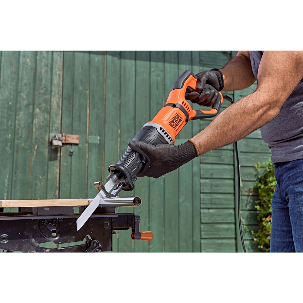 Fierastrau tip sabie BLACK+DECKER BES301K-QS, 750W, 2800rpm, 4 panze
