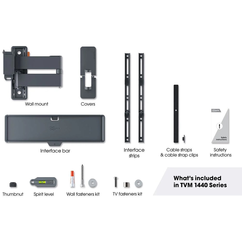 Suport TV perete VOGEL'S TVM 1443, reglabil, 32-65", 25kg, negru