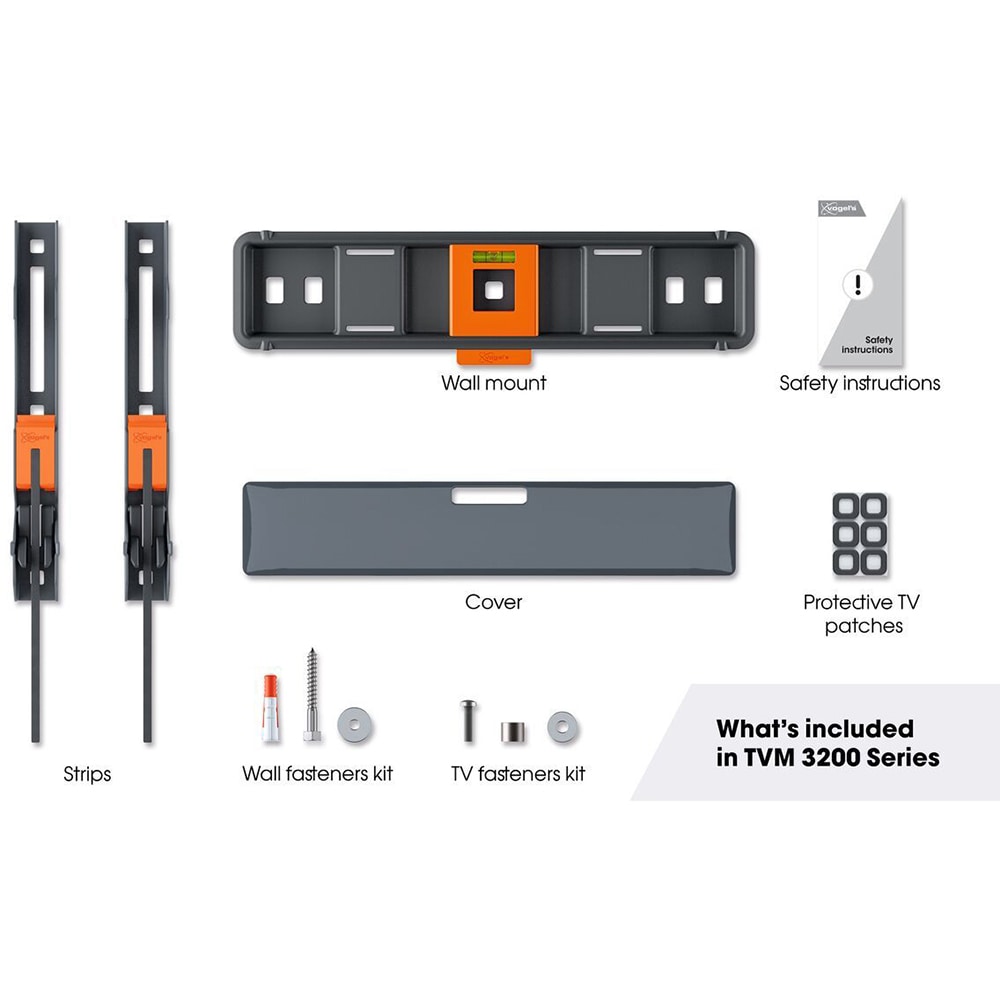 Suport TV perete VOGEL'S TVM 3203, fix, 19-50", 30kg, negru