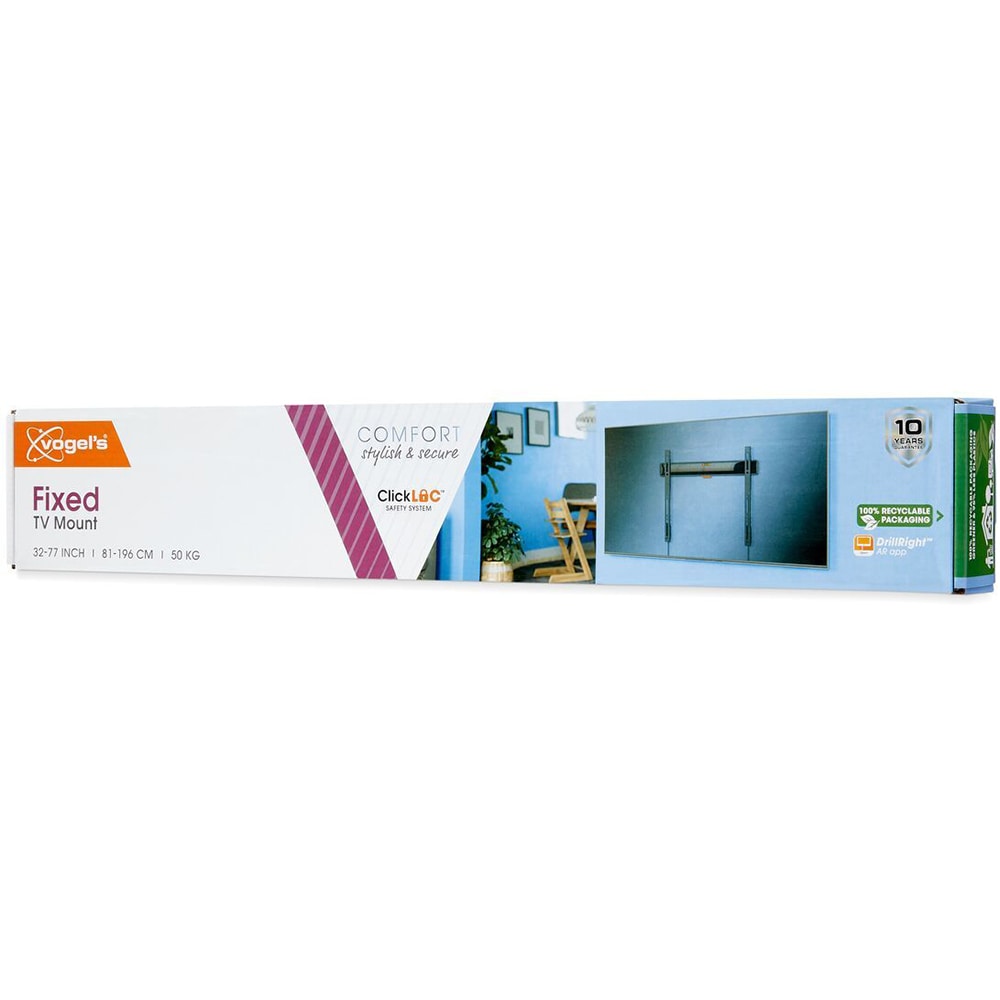 Suport TV perete VOGEL'S TVM 3403, fix, 32-77", 50kg, negru