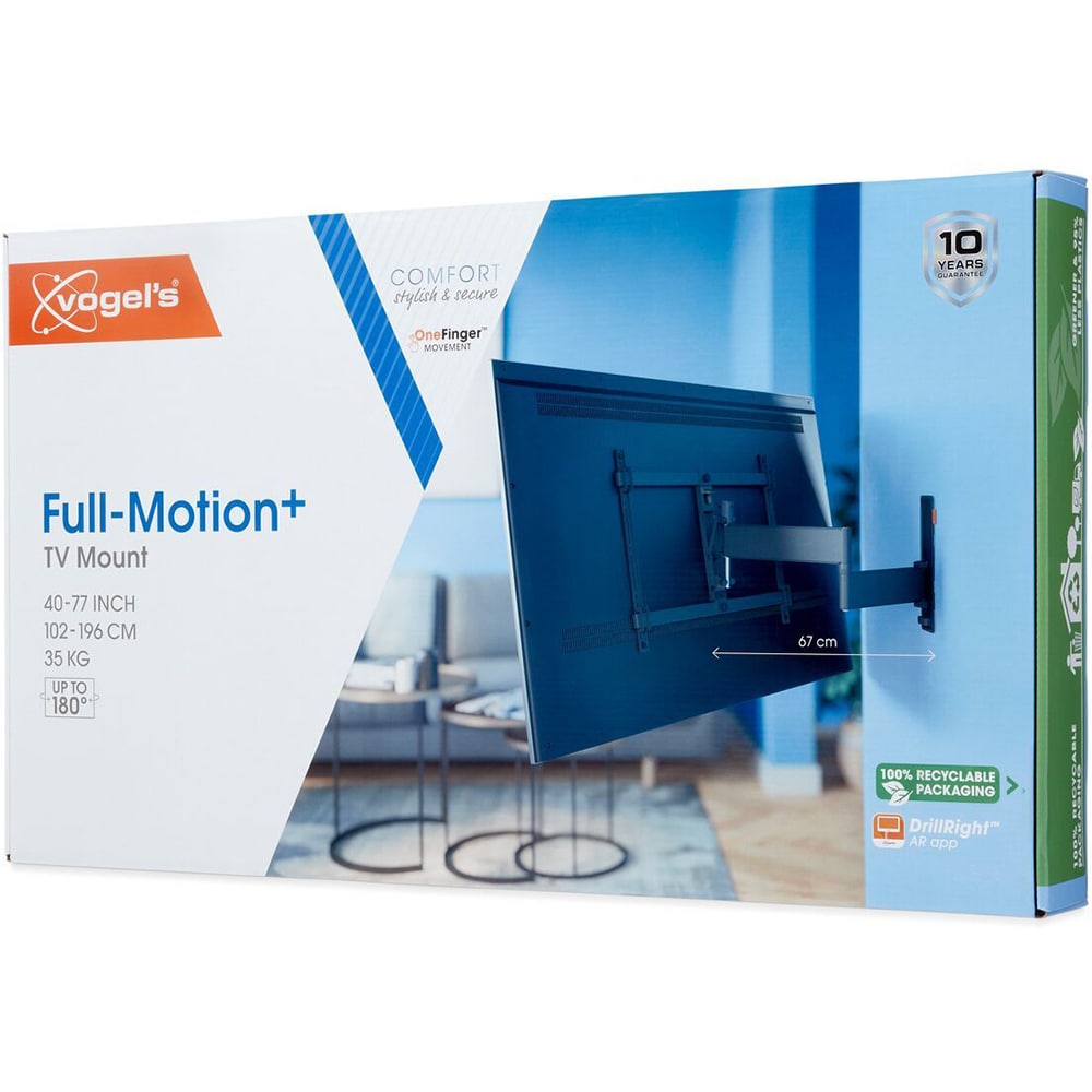 Suport TV perete VOGEL'S TVM 3643, reglabil, 40-77", 35kg, negru