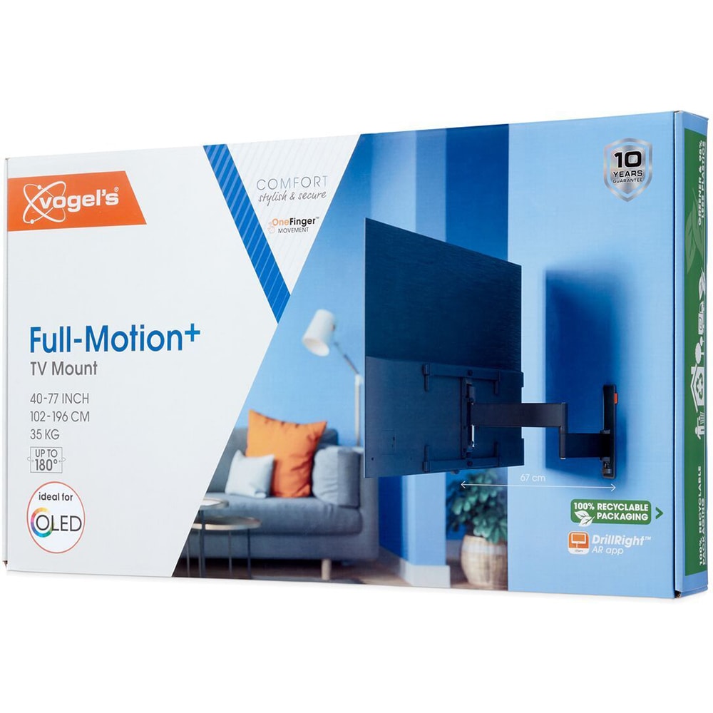 Suport TV perete VOGEL'S OLED TVM 3663, reglabil, 40-77", 35kg, negru