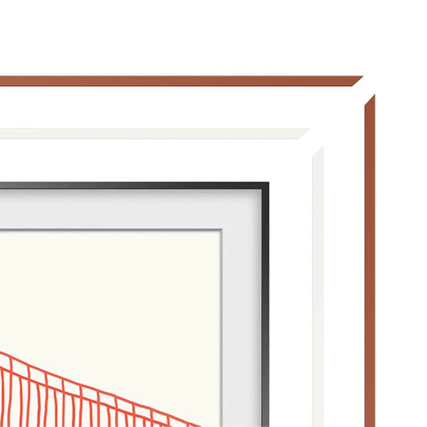 Rama TV personalizata SAMSUNG VG-SCFA85WTBXC pentru The Frame TV (2021) 85LS03A, alb