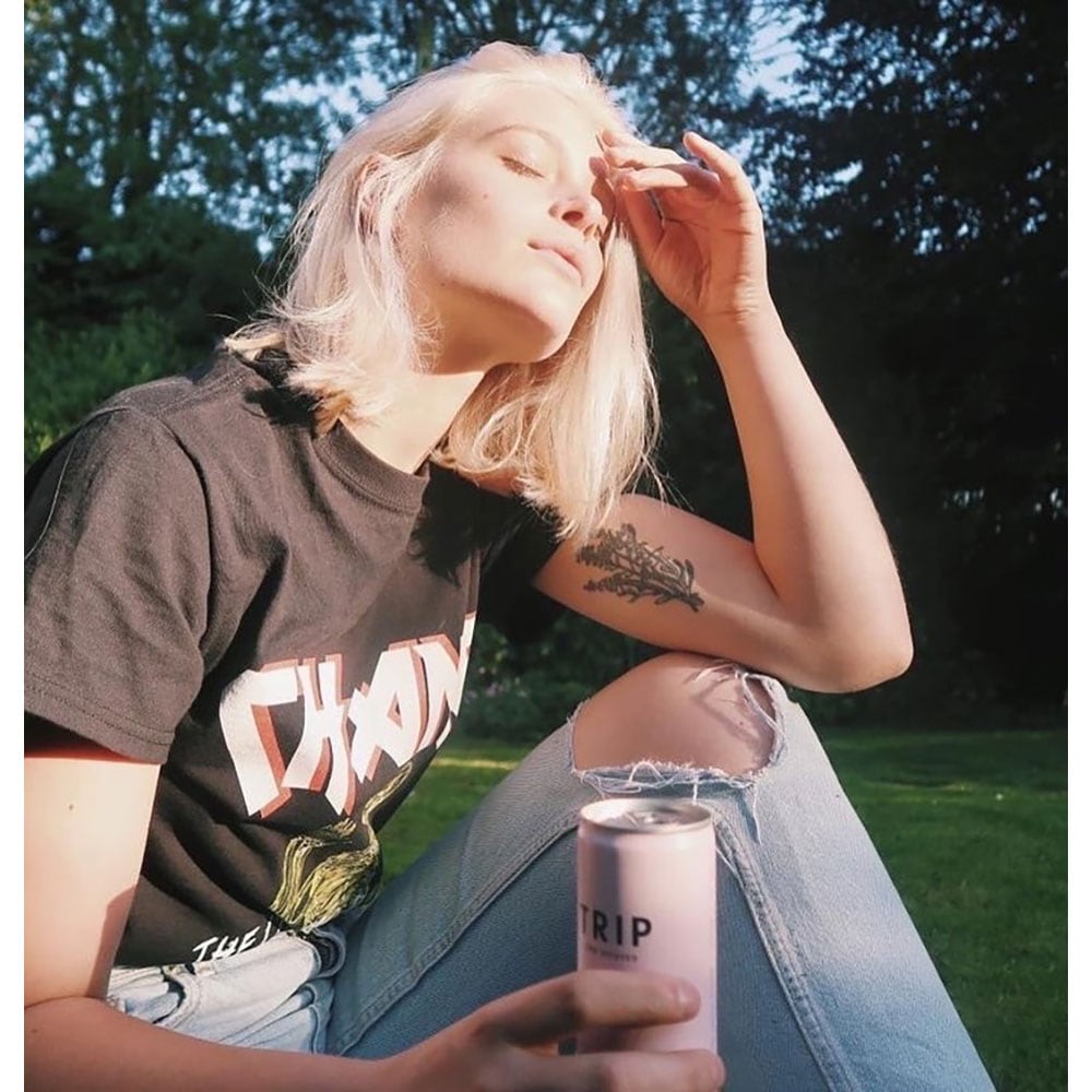 Bautura racoritoare carbogazoasa TRIP Elderflower Mint bax 0.25 x 12 doze