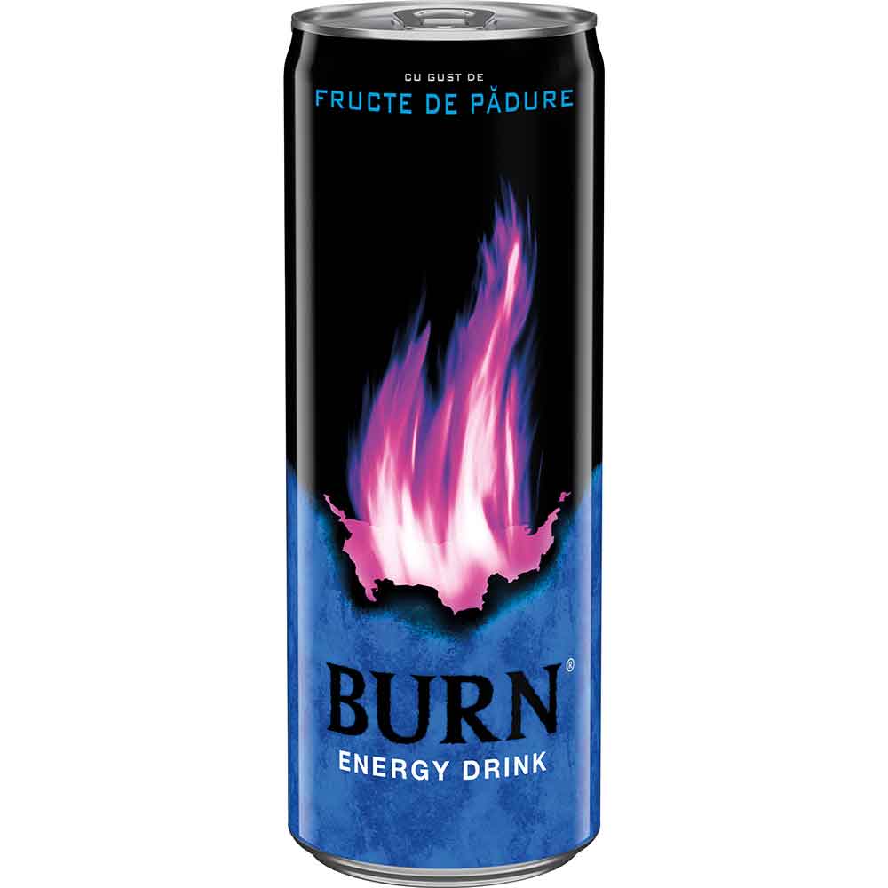 Bautura energizanta BURN Fruit Punch bax 0.25L x 6 doze