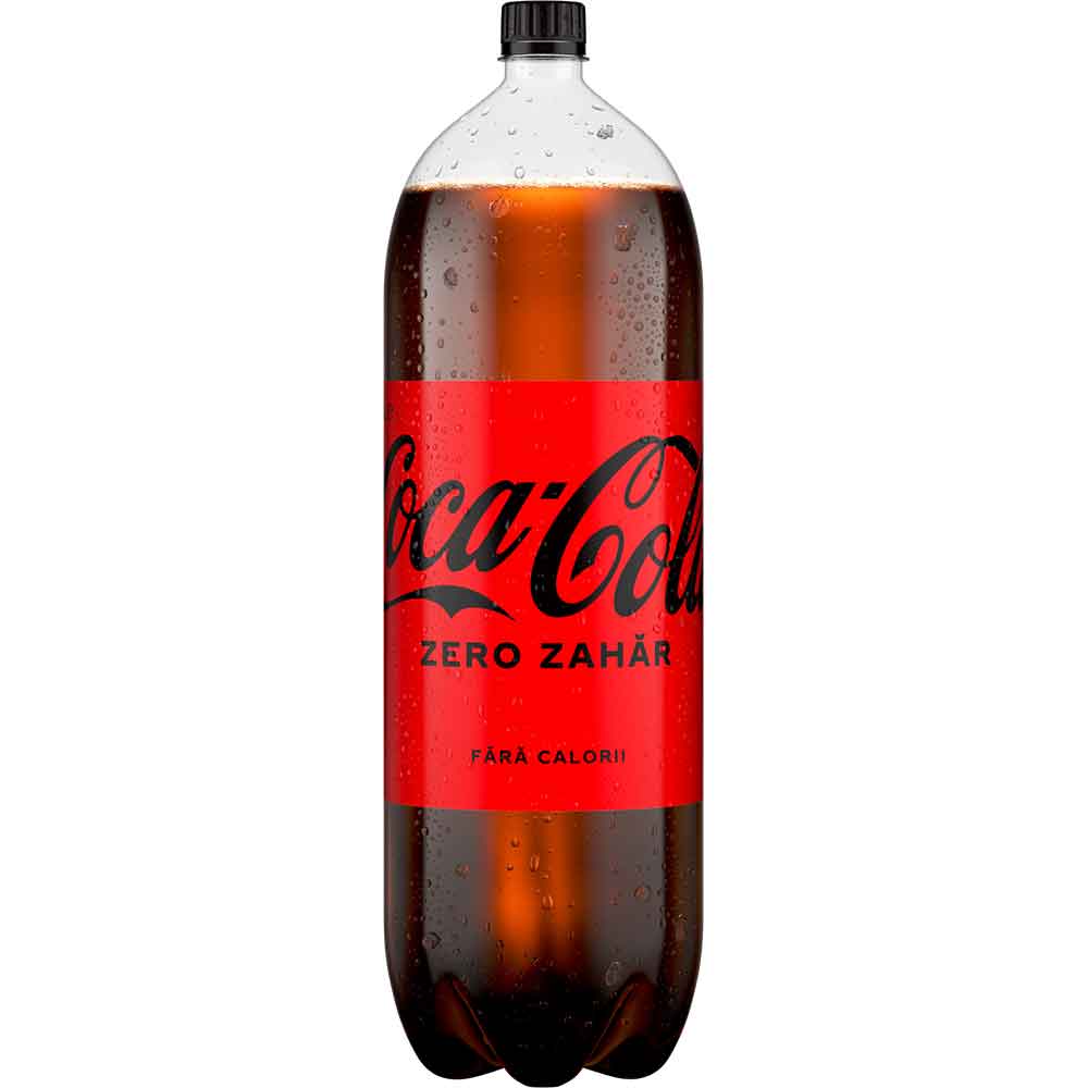 Bautura racoritoare carbogazoasa COCA-COLA Zero Zahar bax 2.5L x 6 sticle