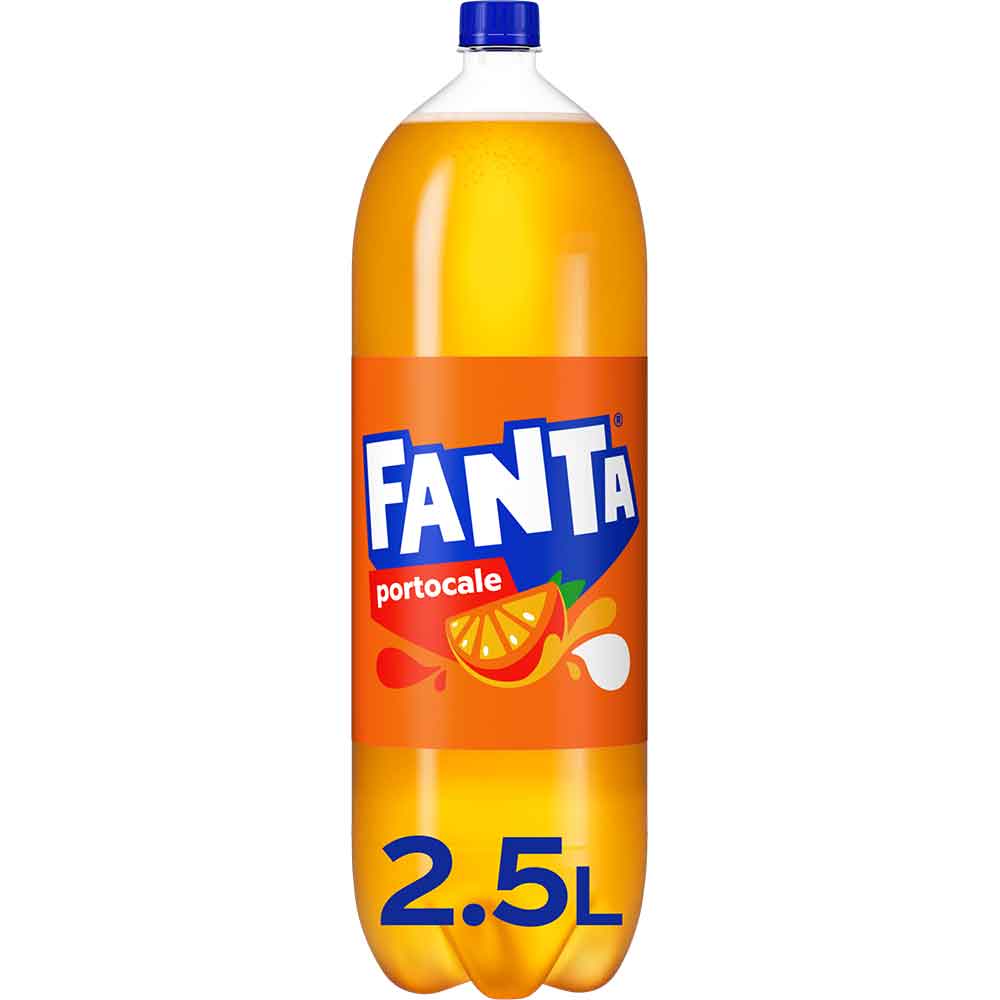 Bautura racoritoare carbogazoasa FANTA Orange bax 2.5L x 6 sticle