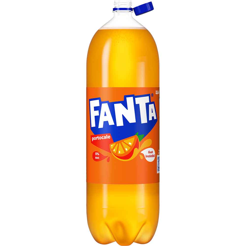 Bautura racoritoare carbogazoasa FANTA Orange bax 2.5L x 6 sticle