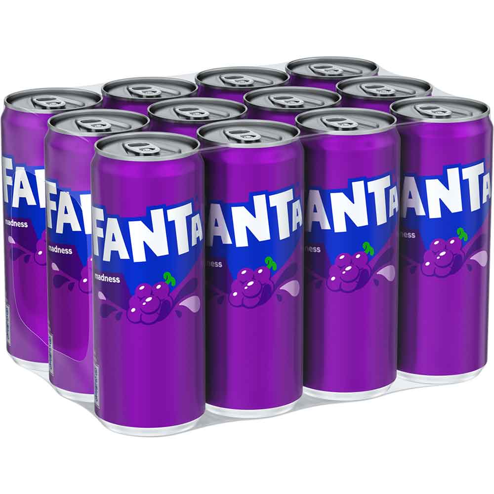 Bautura racoritoare carbogazoasa FANTA Madness Struguri bax 0.33L x 12 doze