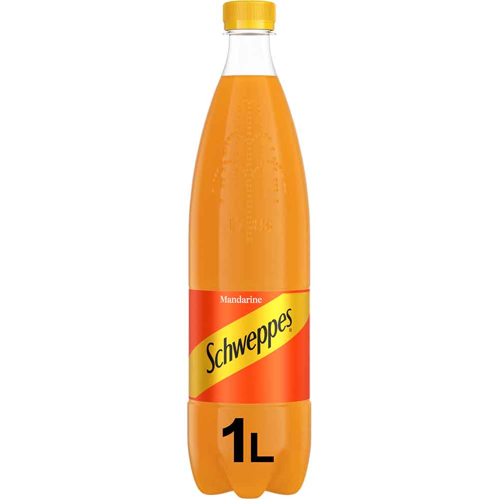 Bautura racoritoare carbogazoasa SCHWEPPES Mandarin bax 1L x 6 sticle