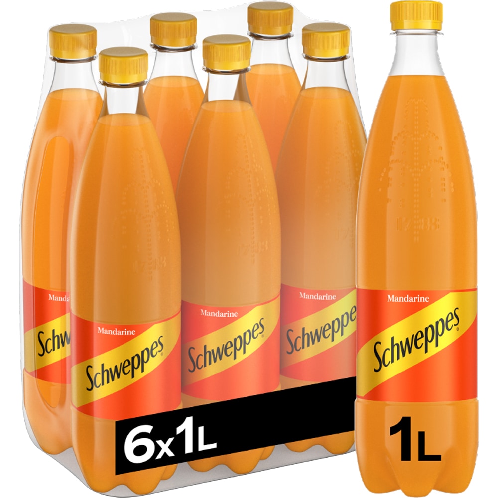 Apa tonica SCHWEPPES Mandarin bax 1L x 6 sticle
