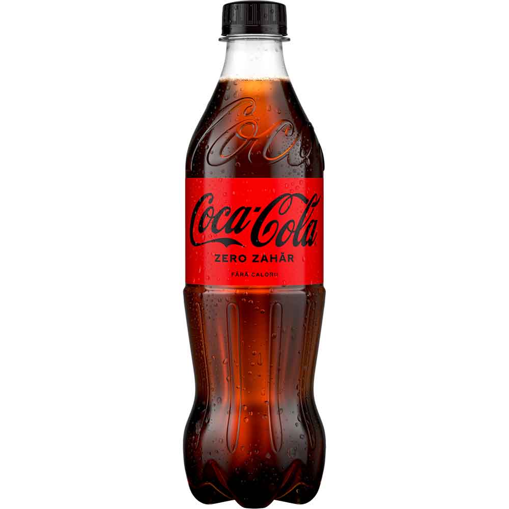 Bautura racoritoare carbogazoasa COCA-COLA Zero Zahar bax 0.5L x 12 sticle
