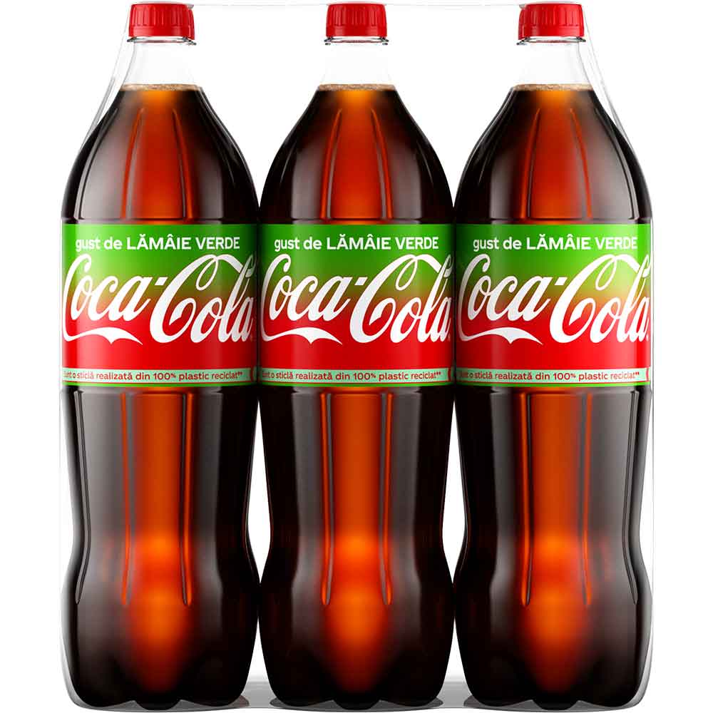 Bautura racoritoare carbogazoasa COCA-COLA Lime bax 2L x 6 sticle