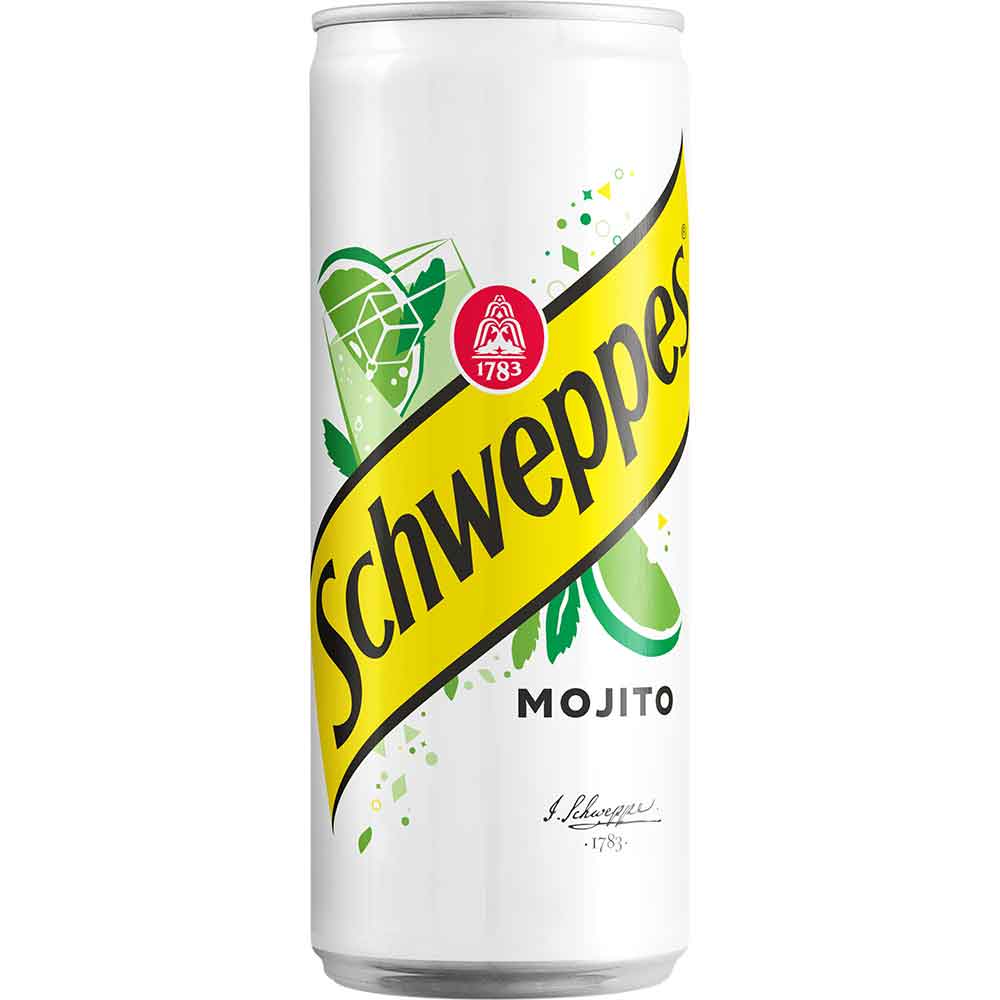 Bautura racoritoare carbogazoasa SCHWEPPES Mojito bax 0.33L x 24 doze