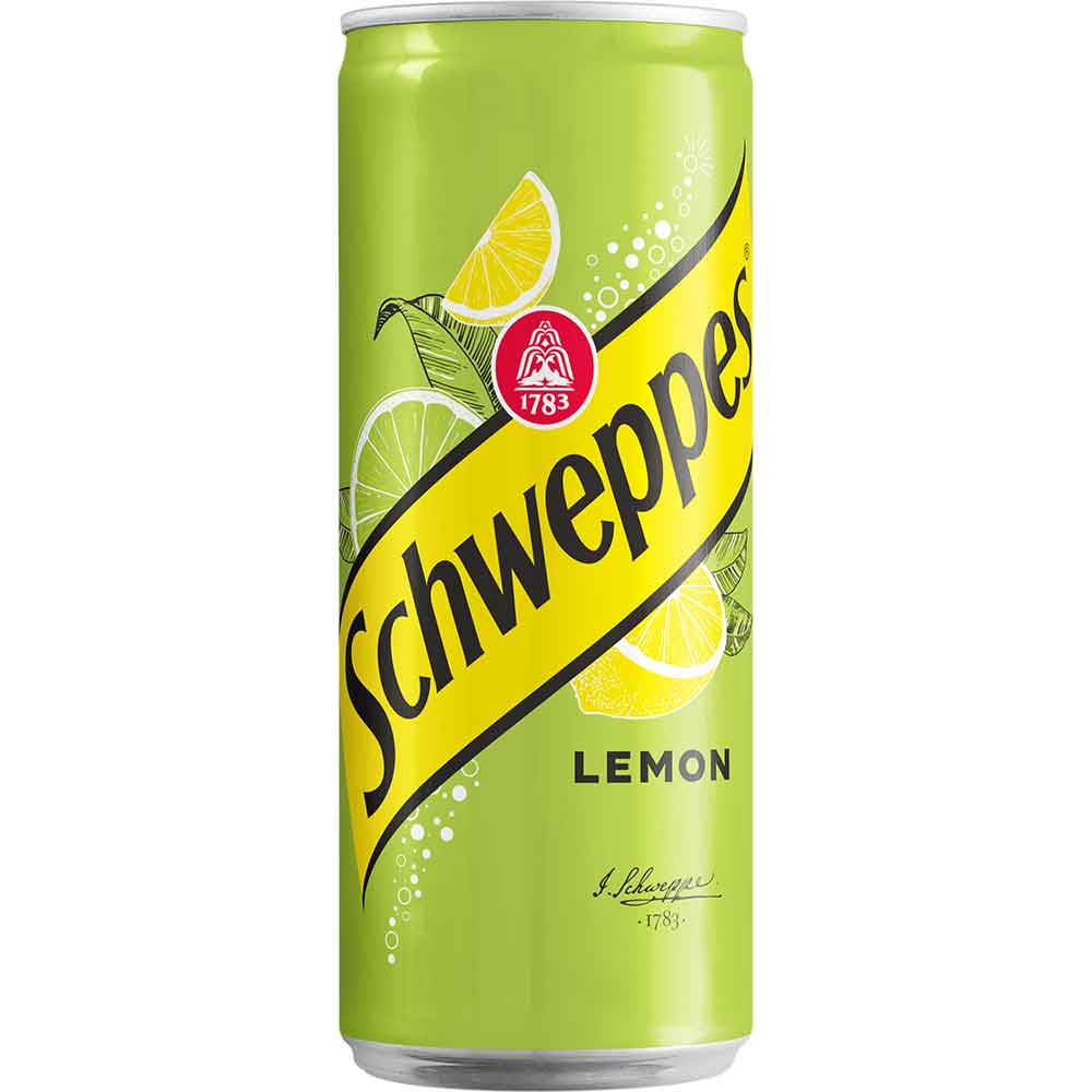 Bautura racoritoare carbogazoasa SCHWEPPES Lemon bax 0.33L x 24 doze