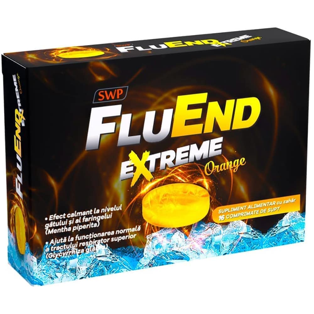 Supliment alimentar Fluend Extreme Orange, 16 dropsuri, SUN WAVE PHARMA