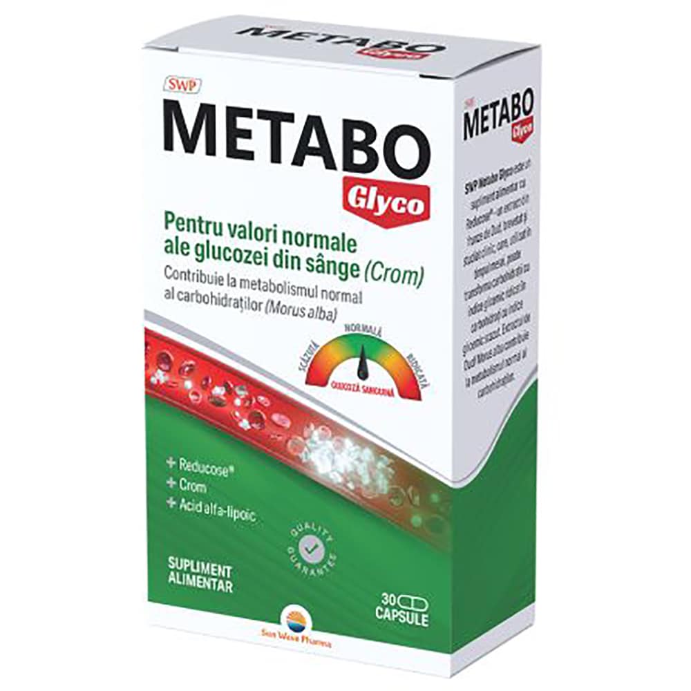 Supliment alimentar Metabo Glyco, 30 capsule, SUN WAVE PHARMA