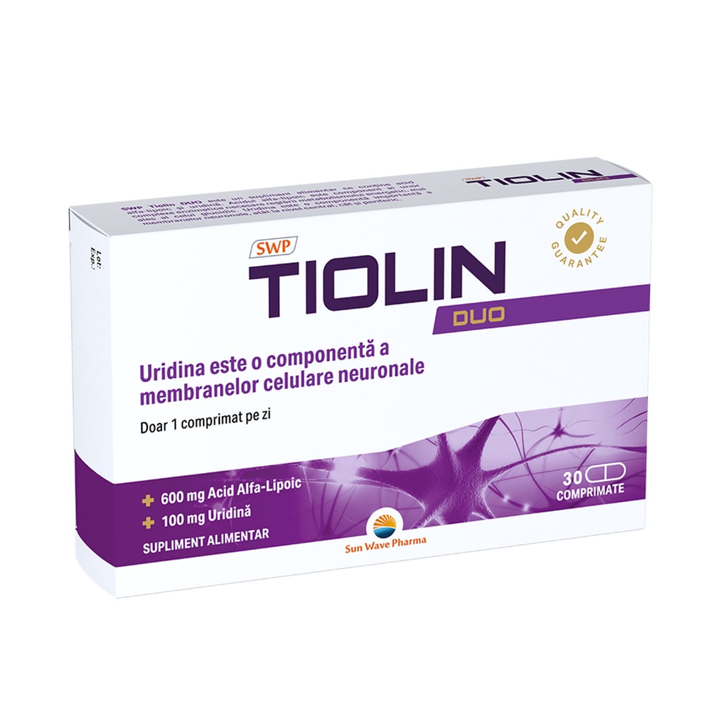 Supliment Tiolin Duo, 30 comprimate, SUN WAVE
