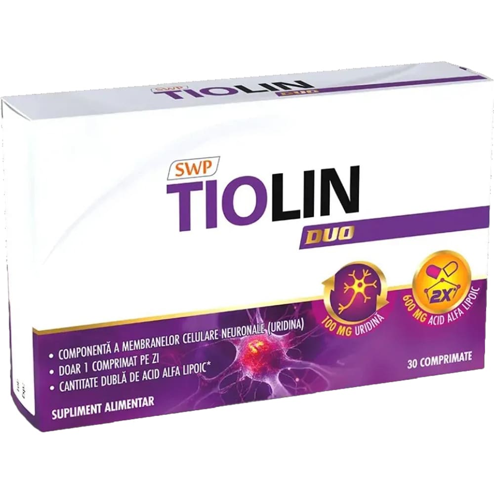 Supliment Tiolin Duo, 30 comprimate, SUN WAVE