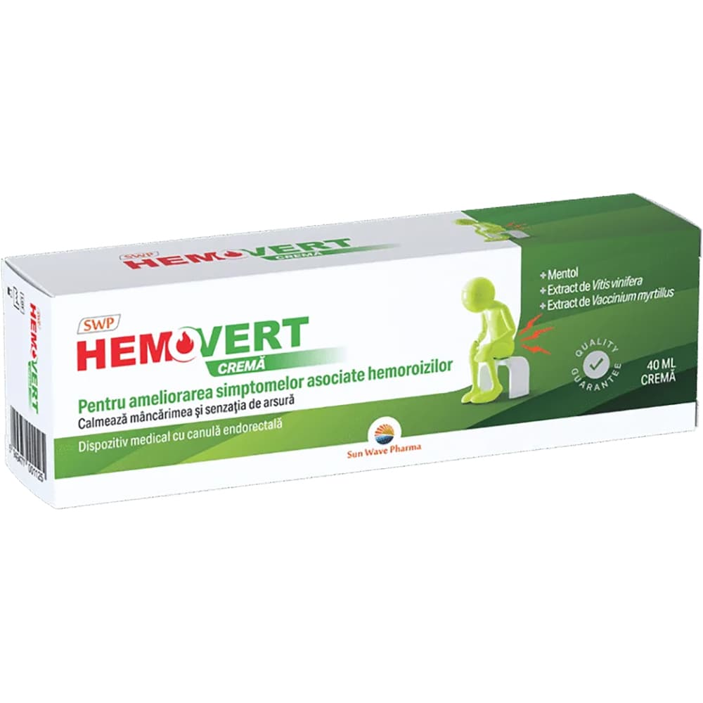 Crema Hemovert, 40 ml, SUN WAVE PHARMA