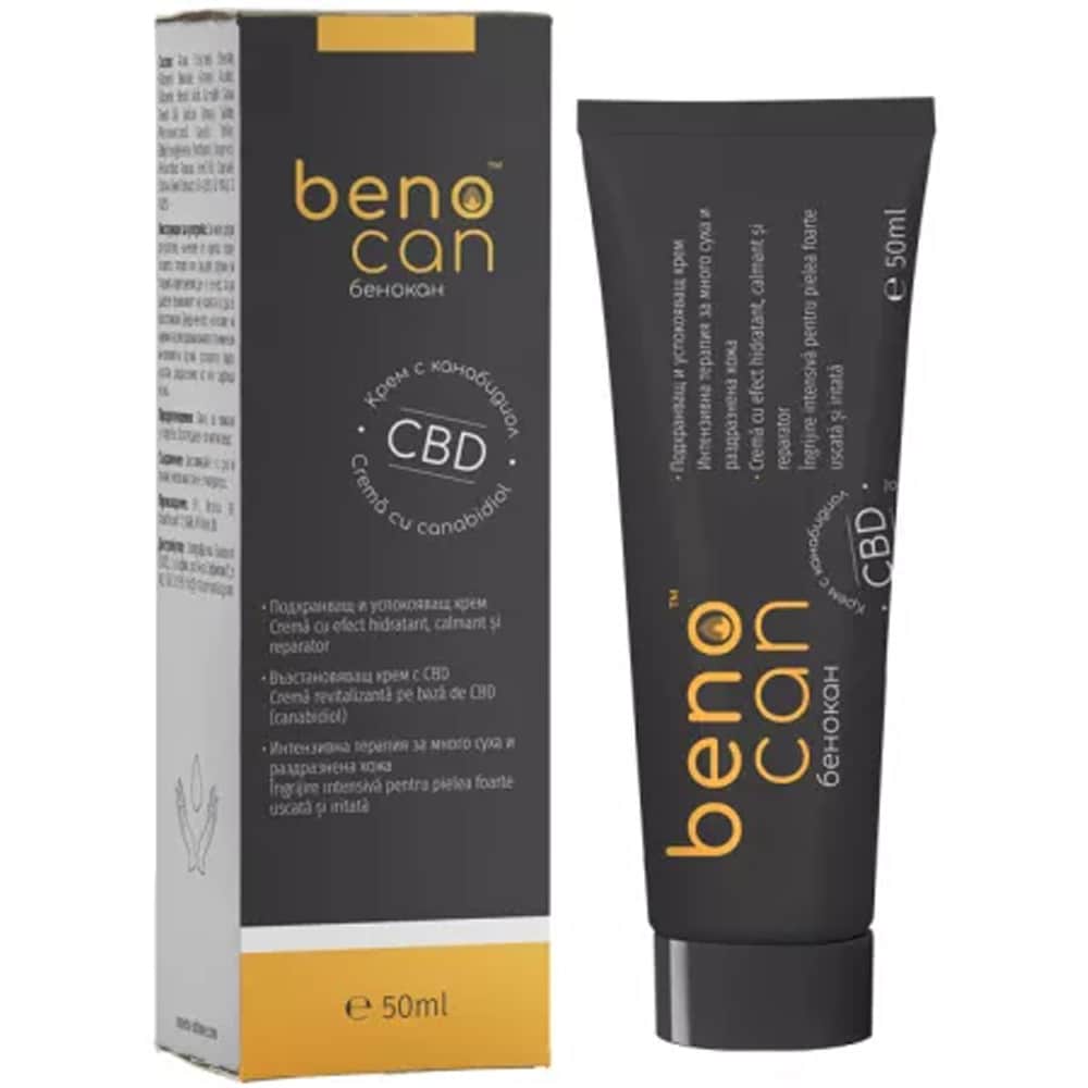 Crema Benocan cu Canabidiol, 50 ml, NATURPHARMA