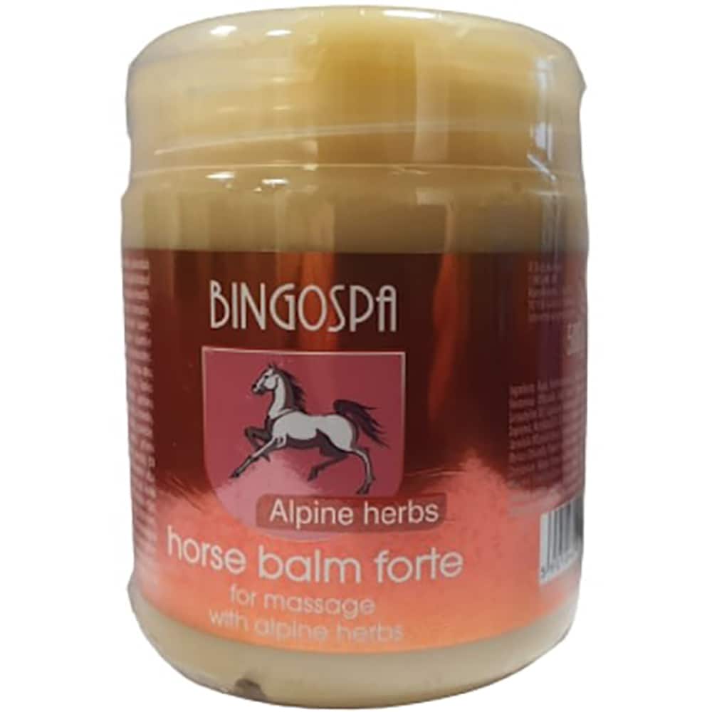 Gel balsam cu grasime de cal forte, 500 g, BINGOSPA