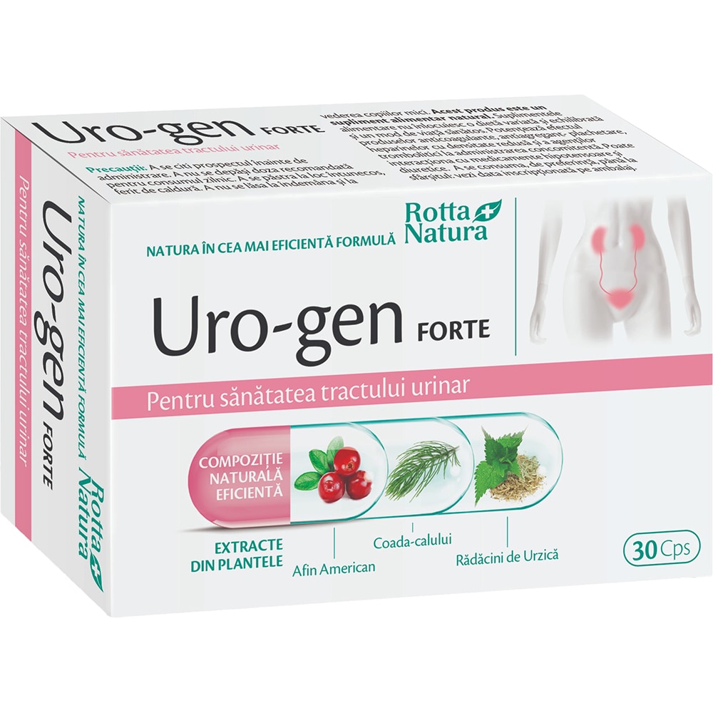 Supliment alimentar Uro-Gen Forte, 30 capsule, ROTTA NATURA