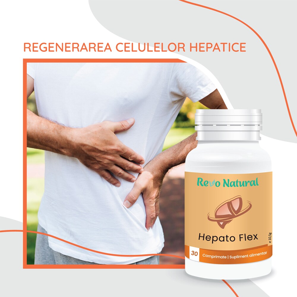 Supliment alimentar Hepato Flex, 30 capsule, REVO NATURAL