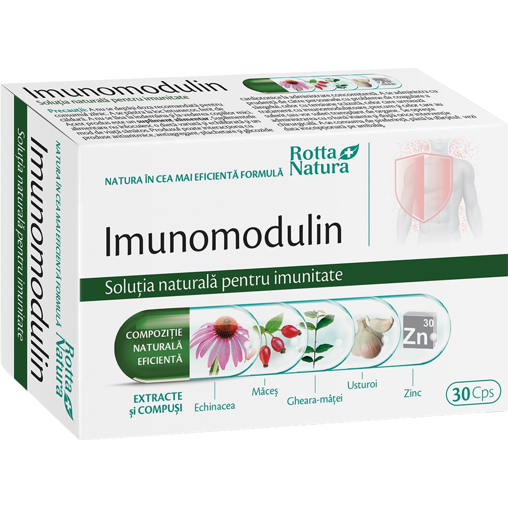 Supliment alimentar Imunomodulin, 30 capsule, ROTTA NATURA