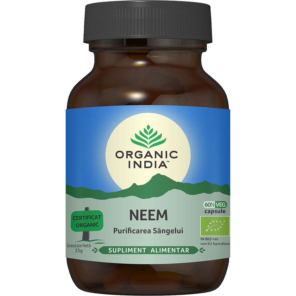 Supliment alimentar Neem Purificarea sangelui, 60 capsule, ORGANIC INDIA