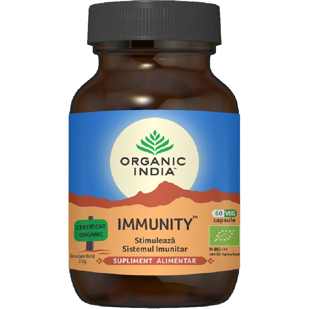Supliment alimentar Immunity Stimuleaza imunitatea, 60 capsule, ORGANIC INDIA