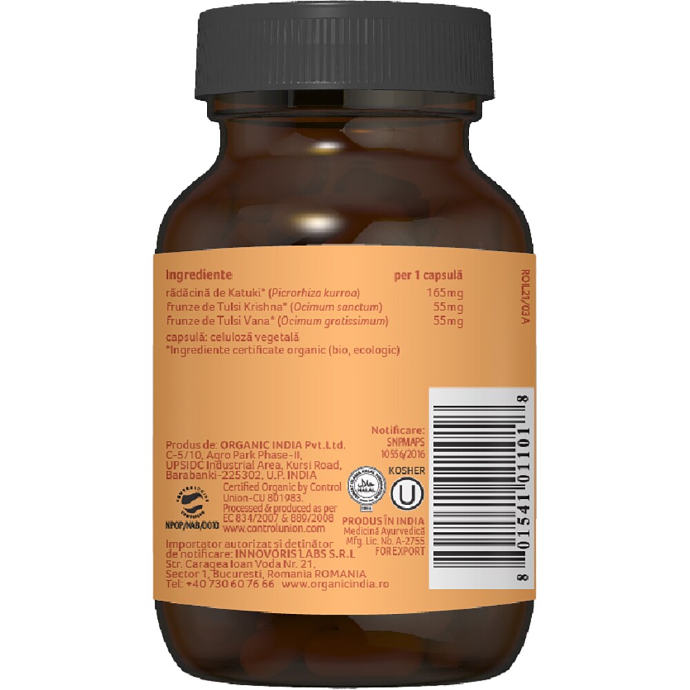 Supliment alimentar Immunity Stimuleaza imunitatea, 60 capsule, ORGANIC INDIA
