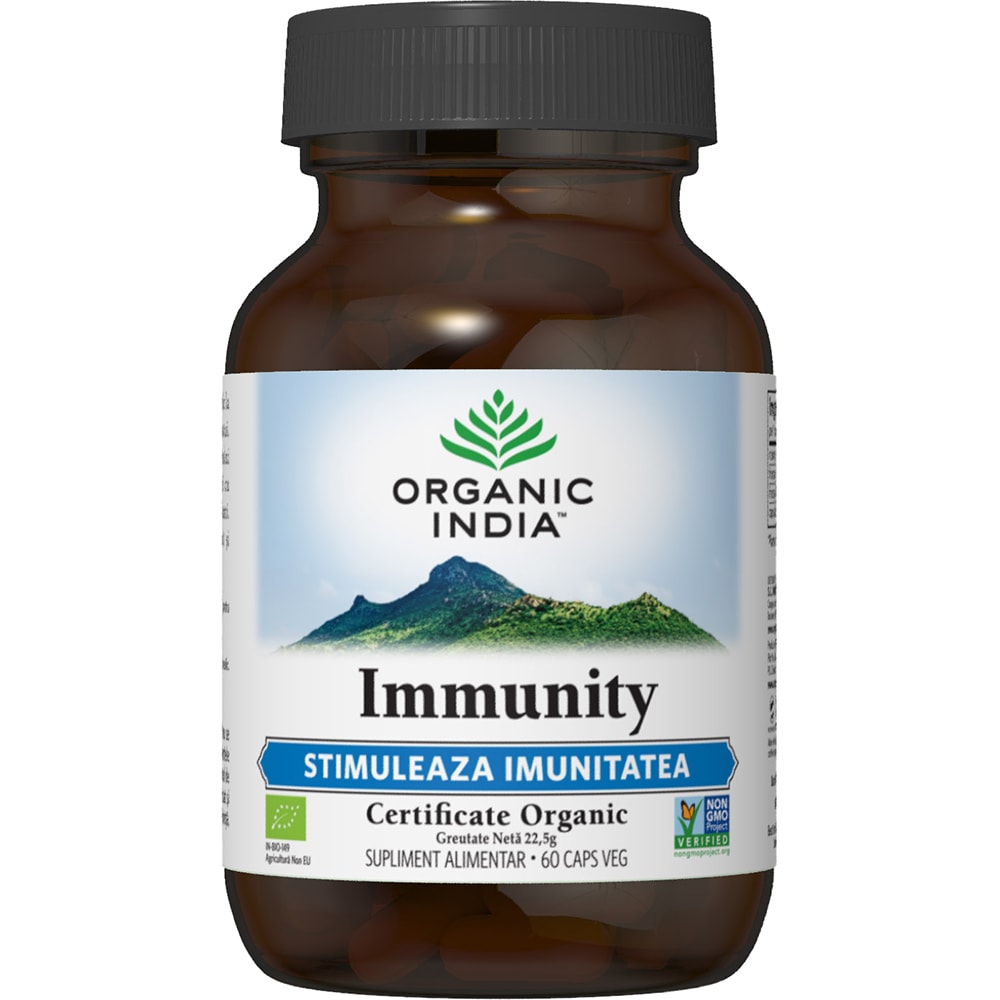 Supliment alimentar Immunity Stimuleaza imunitatea, 60 capsule, ORGANIC INDIA