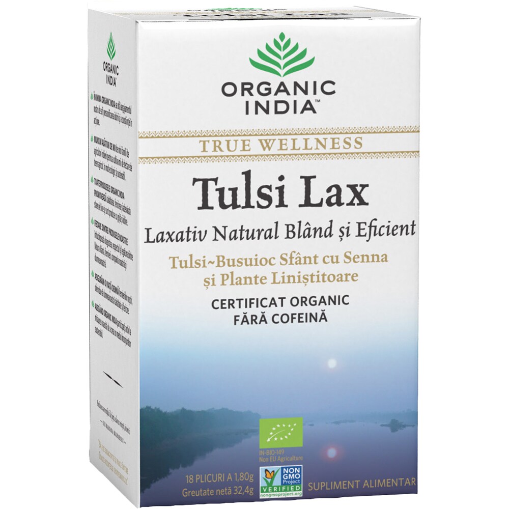 Ceai ORGANIC INDIA Tulsi Lax, 18 plicuri, 32.4g