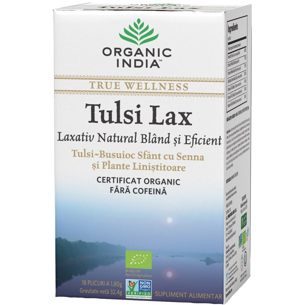 Ceai ORGANIC INDIA Tulsi Lax, 18 plicuri, 32.4g