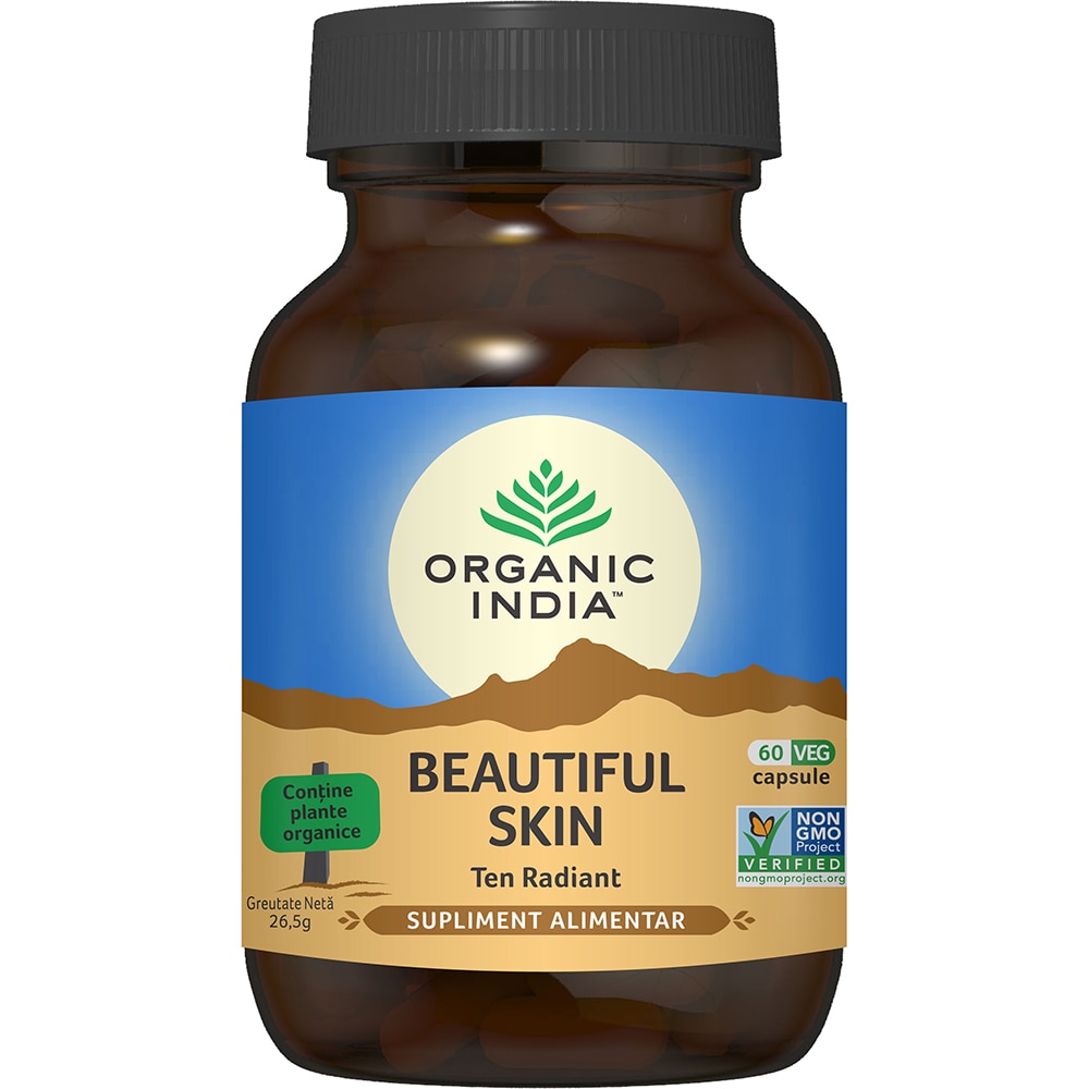 Supliment alimentar Beautiful Skin Ten radiant, 60 capsule, ORGANIC INDIA