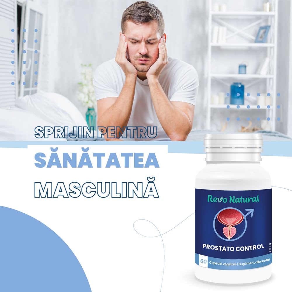 Supliment alimentar Prostato Control, 60 capsule, REVO NATURAL
