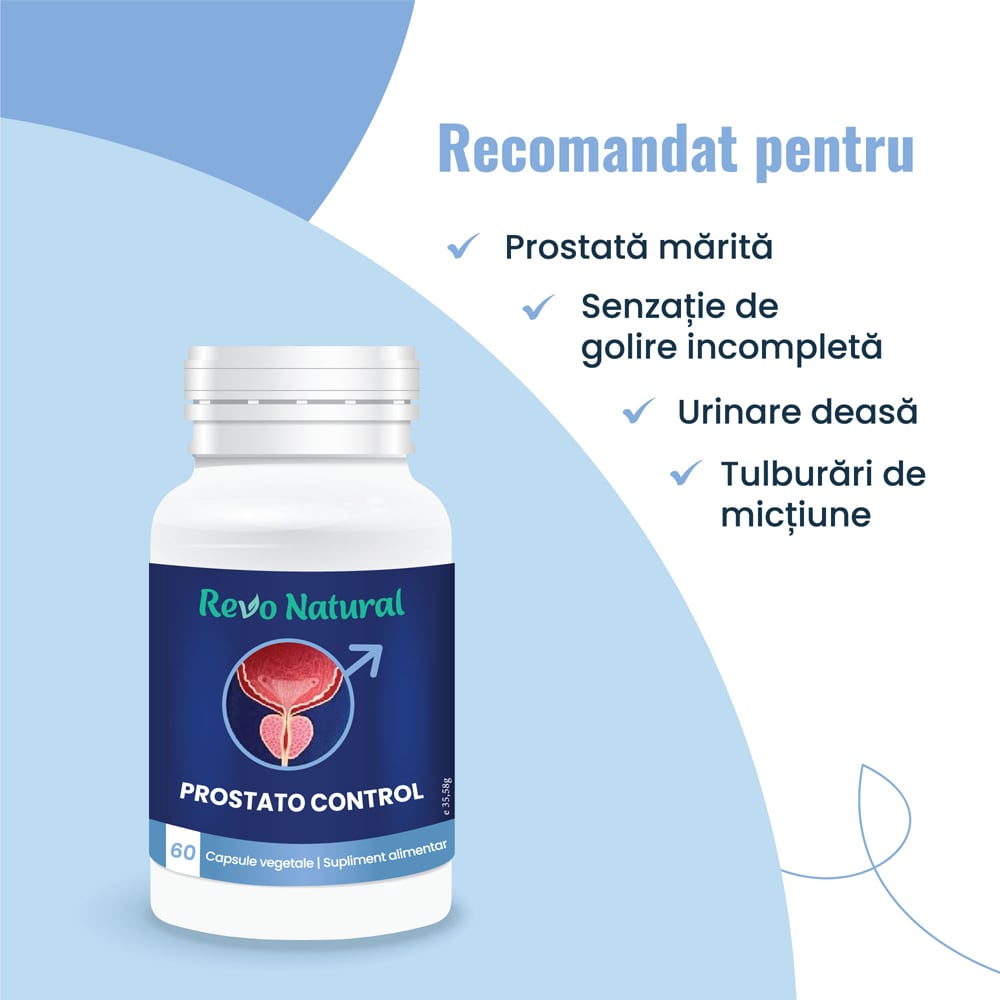 Supliment alimentar Prostato Control, 60 capsule, REVO NATURAL