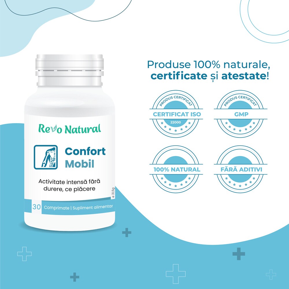 Supliment alimentar Confort Mobil, 30 capsule, REVO NATURAL