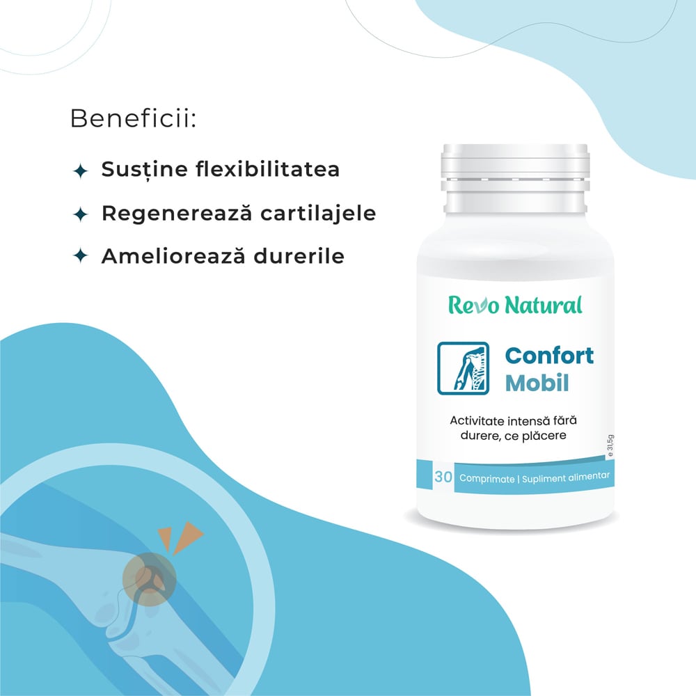 Supliment alimentar Confort Mobil, 30 capsule, REVO NATURAL
