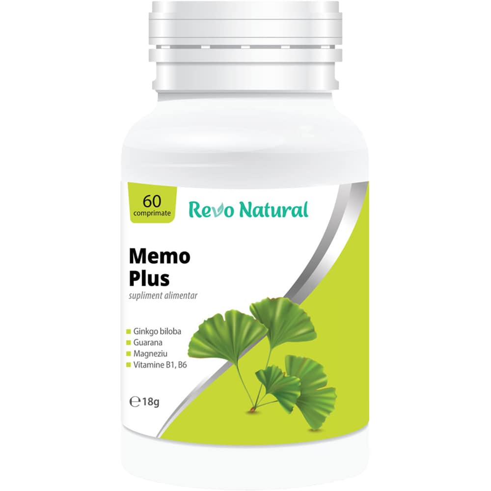 Supliment alimentar Memo Plus, 60 capsule, REVO NATURAL