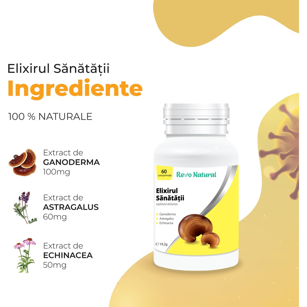 Supliment alimentar Elixirul Sanatatii, 60 capsule, REVO NATURAL