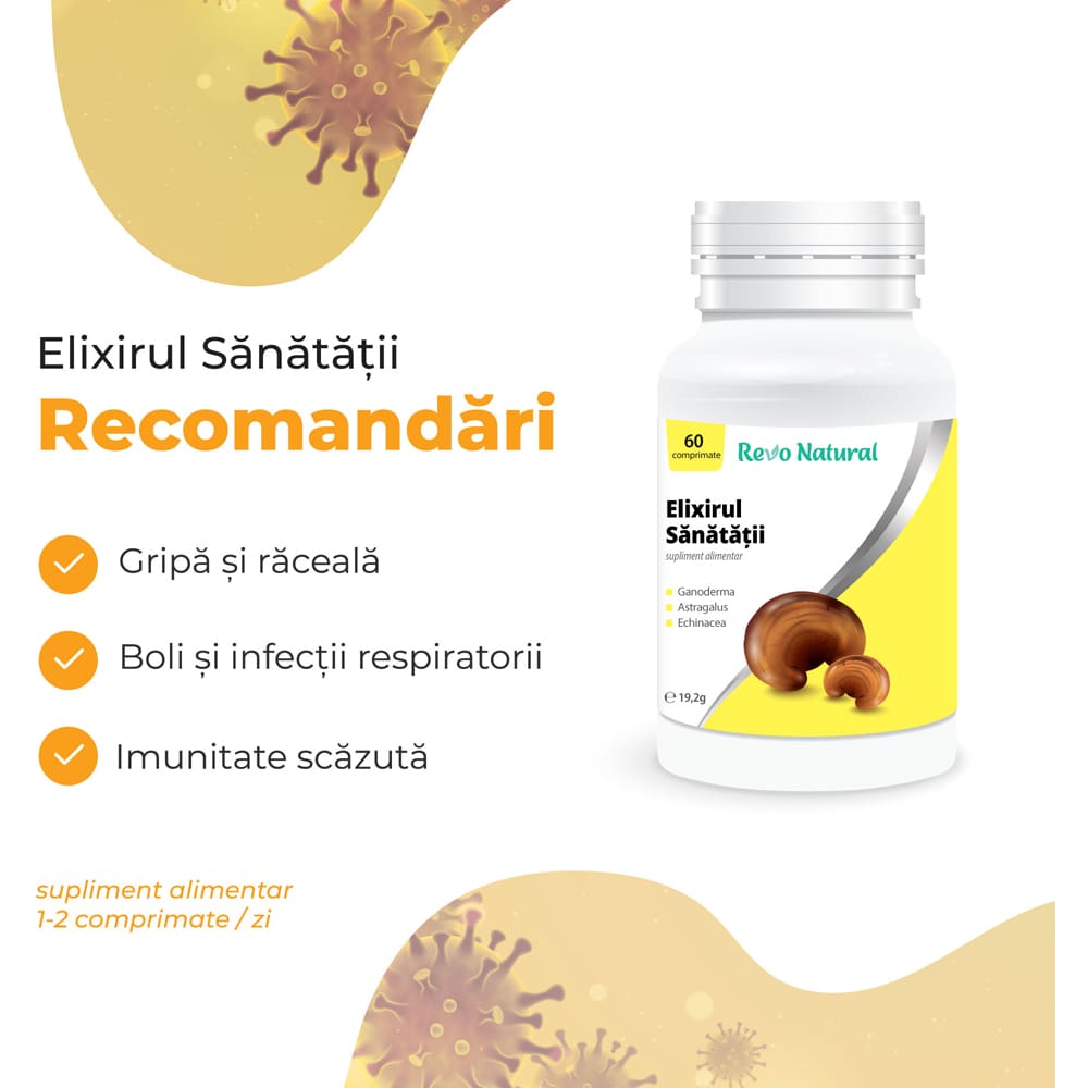 Supliment alimentar Elixirul Sanatatii, 60 capsule, REVO NATURAL