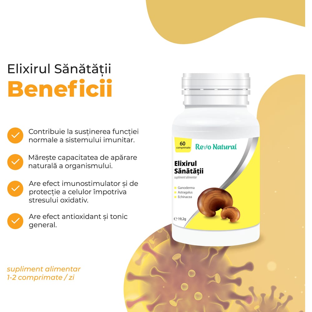 Supliment alimentar Elixirul Sanatatii, 60 capsule, REVO NATURAL