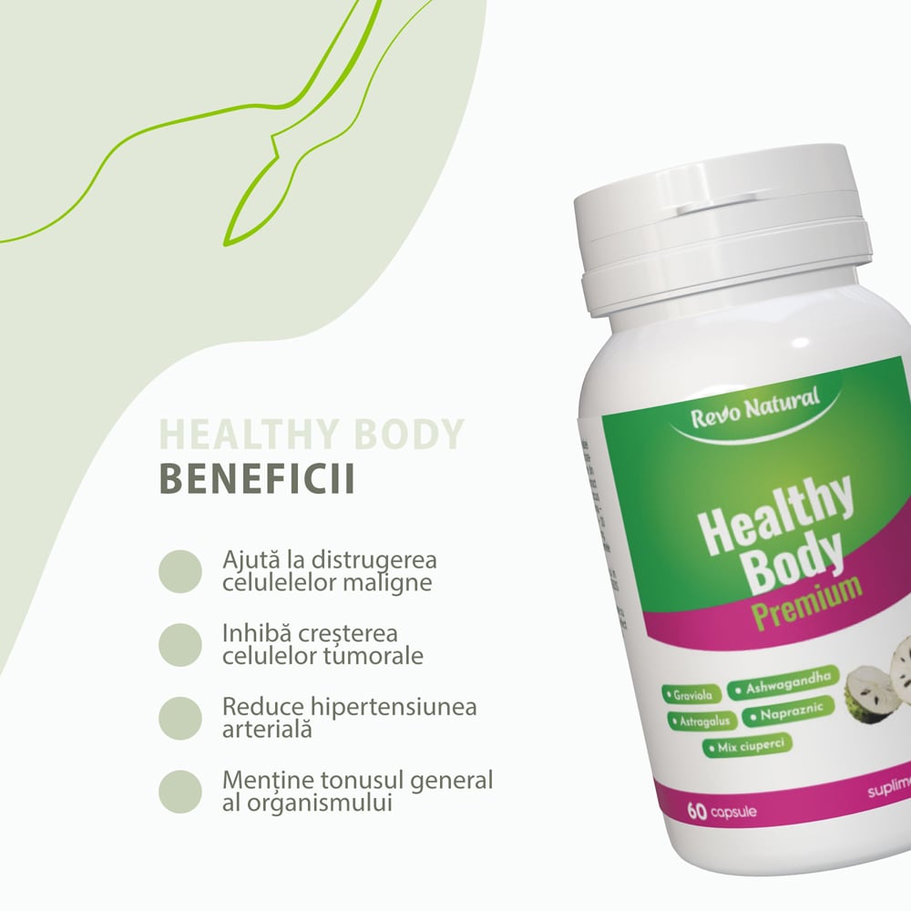 Supliment alimentar Healthy Body Premium, 60 capsule, REVO NATURAL